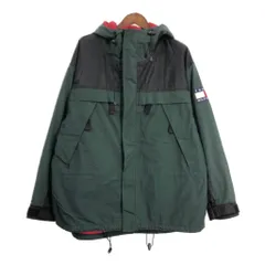 90年代 TOMMY HILFIGER トミーヒルフィガー マウンテンパーカー グリーン (メンズ XL) 中古 古着 S4405