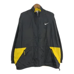 90年代 NIKE ナイキ トラックジャケット スポーツ ブラック (メンズ XL) 中古 古着 S4635