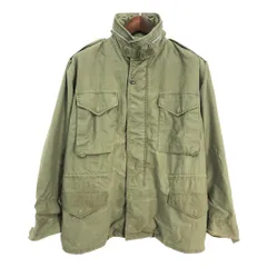 60年代 米軍実物 U.S.ARMY M-65 フィールドジャケット 2nd ヴィンテージ ミリタリー オリーブ (メンズ L相当) 中古 古着 S4897