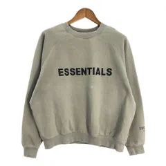 FEAR OF GOD ESSENTIALS スウェット ロゴ カーキ (メンズ L) 中古 古着 S5072