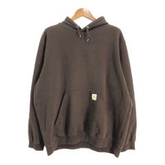 Carhartt ブラウン フード付きパーカー - メルカリ