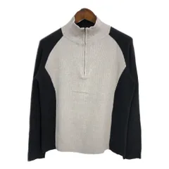 POLO JEANS ポロジーンズ ハーフジップ リブニット セーター ラルフローレン グレー (メンズ XL) 中古 古着 S5304