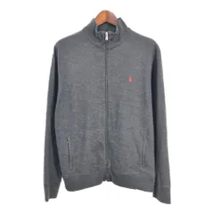 Polo by Ralph Lauren ポロ ラルフローレン フルジップ セーター ブラック (メンズ XL) 中古 古着 S5403