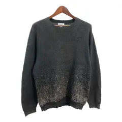 DKNY ダナキャランニューヨーク コットン ニット セーター 大きいサイズ グラデーション ブラック (メンズ XXL) 中古 古着 S5415のサムネイル