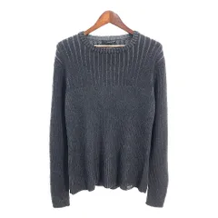 Calvin klein Jeans カルバンクライン ジーンズ リブニット コットンセーター ブラック (メンズ L) 中古 古着 S5432のサムネイル