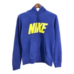 NIKE ナイキ ロゴ スウェットパーカー スポーツ ブルー (メンズ M) 中古 古着 S5643のサムネイル