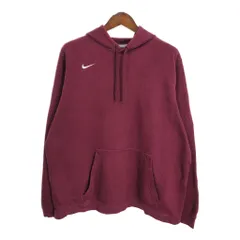 NIKE ナイキ スウェット パーカー 大きいサイズ ワンポイントロゴ ワインレッド (メンズ XXL) 中古 古着 S5730のサムネイル