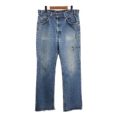 90年代 USA製 Levi's リーバイス 517 デニムパンツ オレンジタブ ブルー (メンズ W34 L34) 中古 古着 S5960