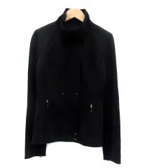 ボディドレッシングデラックス BODY DRESSING Deluxe ジャケット スタンドカラー ミドル丈 7 黒 ブラック /HO50のサムネイル