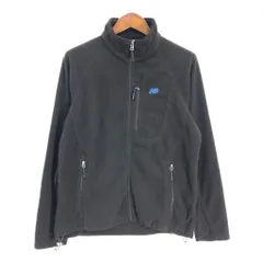 NEW BALANCE ニューバランス フリースジャケット ワンポイントロゴ ブラック (メンズ M) 中古 古着 S6210