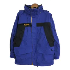 Columbia コロンビア ナイロン マウンテンパーカー アウトドア ブルー (メンズ M) 中古 古着 S6223