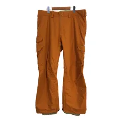 BURTON バートン ナイロン スキーパンツ アウトドア スノースポーツ オレンジ (メンズ XL) 中古 古着 S6259