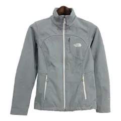 THE NORTH FACE ノースフェイス ソフトシェルジャケット アウトドア ライトグレー (レディース S) 中古 古着 S6606