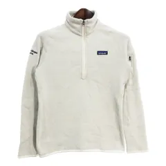 patagonia パタゴニア ベターセーター ハーフジップ フリースジャケット アウトドア アイボリー (レディース M) 中古 古着 S6613