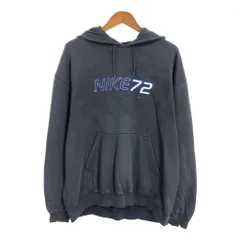 00年代 NIKE ナイキ スウェット パーカー アウトドア 大きいサイズ スポーツ ネイビー (メンズ XXL) 中古 古着 S6950のサムネイル