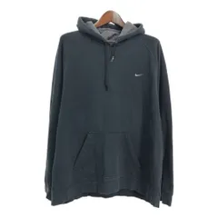 00年代 NIKE ナイキ スウェット パーカー 大きいサイズ スポーツ ネイビー (メンズ XXL) 中古 古着 S6965のサムネイル