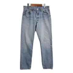 90年代 USA製 Levi's リーバイス 501 デニムパンツ ブルー (メンズ W34 L34) 中古 古着 S7236