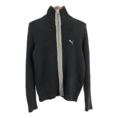 PUMA プーマ ドライバーズニットセーター スポーツ ブラック (メンズ M) 中古 古着 S7291のサムネイル