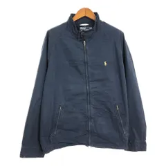 Polo by Ralph Lauren ポロ ラルフローレン ハリントンジャケット 大きいサイズ ネイビー (メンズ 2XL) 中古 古着 S7603のサムネイル