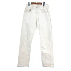 90年代 USA製 Levi's リーバイス 501 デニムパンツ ホワイト (メンズ W33 L36) 中古 古着 S7606