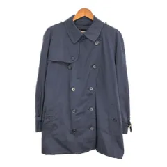 80年代 イングランド製 Burberrys バーバリーズ トレンチコート ネイビー (メンズ 54 L) 中古 古着 S7667