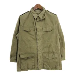 60年代 フランス軍 M-47 フィールドジャケット ヴィンテージ ユーロ ミリタリー オリーブ (メンズ 46相当) 中古 古着 S7709