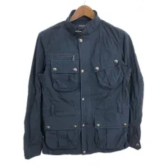 Polo by Ralph Lauren ポロ ラルフローレン モーターサイクルジャケット ネイビー (レディース S) 中古 古着 S7721のサムネイル