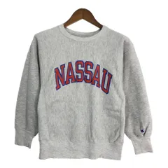 80年代 USA製 Champion チャンピオン REVERSE WEAVE リバースウィーブ NASSAU スウェット カレッジ (メンズ MEDIUM) 中古 古着 S7843