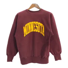90年代 USA製 Champion チャンピオン REVERSE WEAVE リバースウィーブ MINNESOTA スウェット カレッジ (メンズ LARGE) 中古 古着 S7870