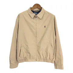 Polo by Ralph Lauren ポロ ラルフローレン スムースポリ スイングトップ ベージュ (メンズ XL) 中古 古着 S7882
