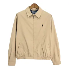 Polo by Ralph Lauren ポロ ラルフローレン スムースポリ スイングトップ ベージュ (メンズ L) 中古 古着 S7883