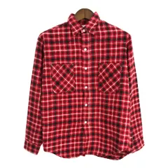 70年代 BIG MAC ビッグマック ヘビーフランネルシャツ ヴィンテージ チェック レッド (メンズ M) 中古 古着 S7907