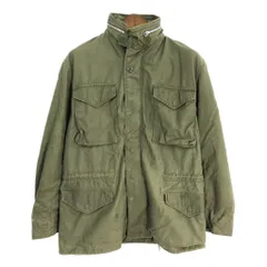 60年代 米軍実物 U.S.ARMY M-65 フィールドジャケット 2nd ヴィンテージ ミリタリー オリーブ (メンズ MEDIUM LONG) 中古 古着 S8129