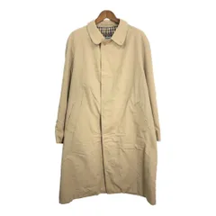 90年代 Aquascutum アクアスキュータム Old England ステンカラーコート ベージュ (メンズ 44相当) 中古 古着 S8132のサムネイル