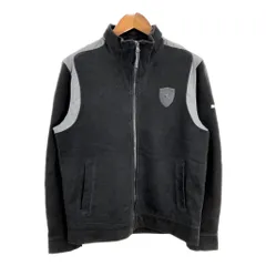 PUMA プーマ Ferrari フェラーリ スウェットジャケット スポーツ 企業ロゴ ブラック (メンズ M) 中古 古着 S8578