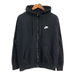 NIKE ナイキ スウェット フルジップ パーカー スポーツ ブラック (メンズ L) 中古 古着 S8595のサムネイル