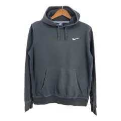 NIKE ナイキ スウェット パーカー スポーツ ワンポイントロゴ ブラック (メンズ M) 中古 古着 S8656のサムネイル
