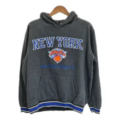 NBA ニューヨーク・ニックス スウェット パーカー プロチーム グレー (メンズ X-LARGE) 中古 古着 S8693