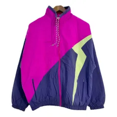 80年代 NIKE ナイキ ナイロンジャケット スポーツ パープル (メンズ L) 中古 古着 S8747