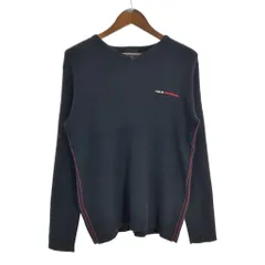 POLO JEANS ポロジーンズ リブニット コットンセーター ラルフローレン ブラック (メンズ L) 中古 古着 S8956