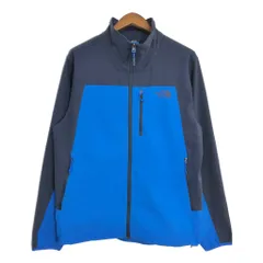 THE NORTH FACE ノースフェイス ソフトシェルジャケット アウトドア ブルー (メンズ L) 中古 古着 S8961