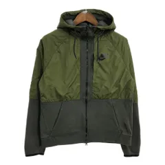 NIKE ナイキ スウェット フルジップ パーカー スポーツ グリーン (メンズ M) 中古 古着 S8971