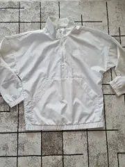 コラボ アディダスX팔리 レディース ハーフジップアップ ウーブン ウィンドブレーカー 白 サイズ 90