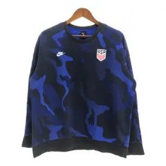 NIKE ナイキ サッカー アメリカ代表 スウェット プロチーム スポーツ 迷彩 ブルー (メンズ XL) 中古 古着 S9351