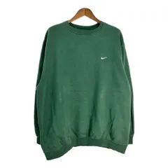 00年代 NIKE ナイキ スウェット 大きいサイズ スポーツ ワンポイントロゴ グリーン (メンズ XXL) 中古 古着 S9444