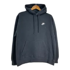 NIKE ナイキ スウェット パーカー スポーツ ワンポイントロゴ ブラック (メンズ L) 中古 古着 S9450のサムネイル