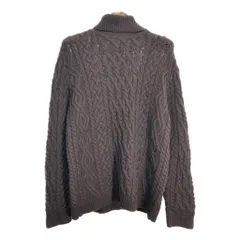 90年代 DKNY ダナキャランニューヨーク タートルネック ウール ニット セーター ブラウン (メンズ L) 中古 古着 S9769のサムネイル