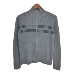 POLO JEANS ポロジーンズ ラルフローレン ドライバーズニットセーター グレー (メンズ XL) 中古 古着 S9823