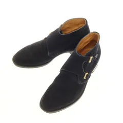 【中古】フラテッリジャコメッティ F.LLI Giacometti スエード ダブルモンク ブーツ ネイビー【サイズ41】【メンズ】のサムネイル