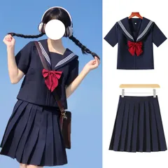 新品 [NOKIJP] セーラー服 本格制服 リボン白三本Ver.特集 jk コスプレ 半袖 長袖 大人 女子高生 制服 ランキング セーラー 服 コスチューム レディース 女装 ハロウィン 紺 黒 白 緑 人気 セーラー服 コスプレ